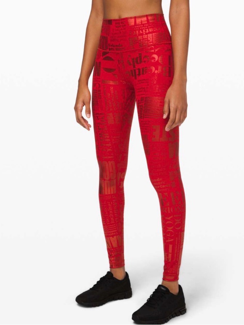 lululemon athletica Red Graphic High-Rise Leggings